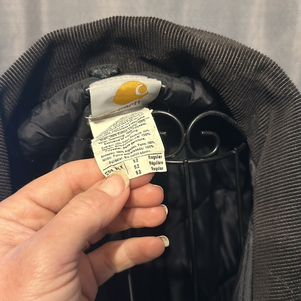 Carharrt Mens Quilt Lined Black Winter Jacket​​ - Picture 4 of 13